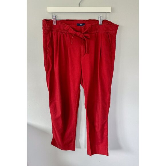 Gap Burnt Orange Paper Bag Pants - Picture 2 of 11